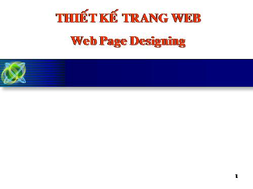 Bài giảng HTML