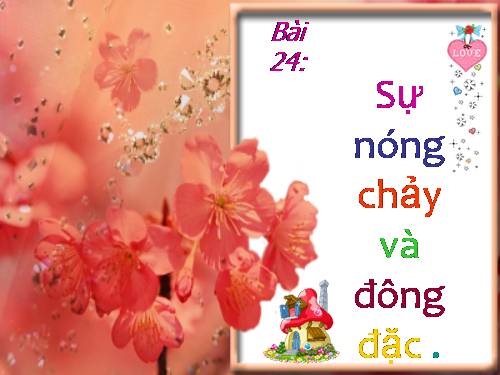 Bài 24. Sự nóng chảy và sự đông đặc