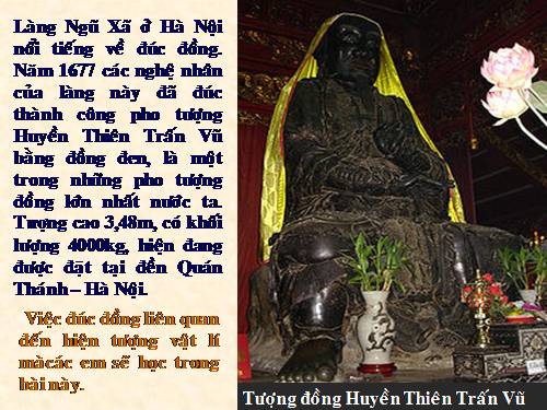 Bài 24. Sự nóng chảy và sự đông đặc