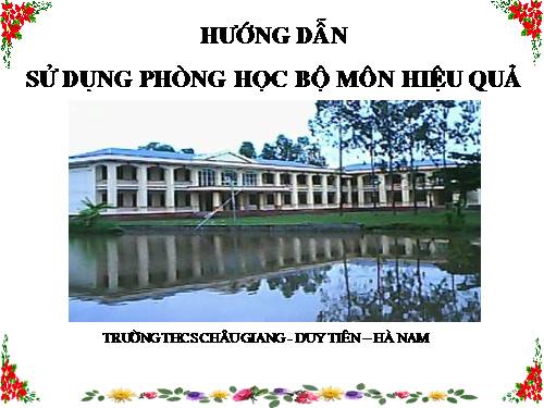 HD su dung phong hoc bo mon