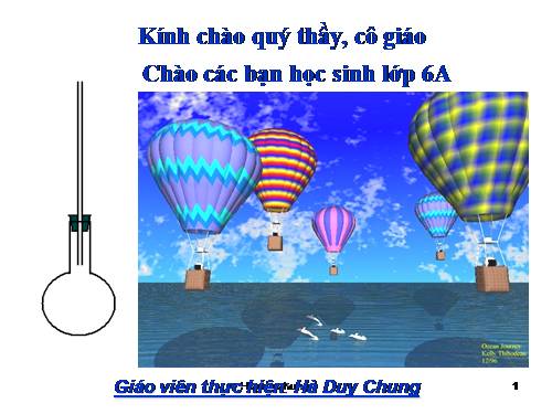Bài 20. Sự nở vì nhiệt của chất khí