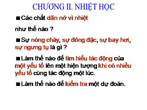 Bài 18. Sự nở vì nhiệt của chất rắn