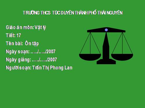 Bài 17. Tổng kết chương I: Cơ học