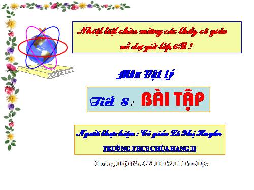 Bài 8. Trọng lực - Đơn vị lực
