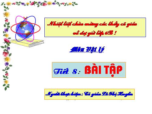 Bài 8. Trọng lực - Đơn vị lực