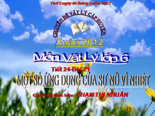 Bài 21. Một số ứng dụng của sự nở vì nhiệt