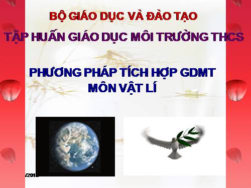 Tích hợp GDMT môn Vật lý