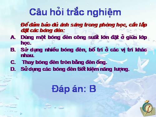 Câu hỏi trắc nghiệm GDMT - Vật lý