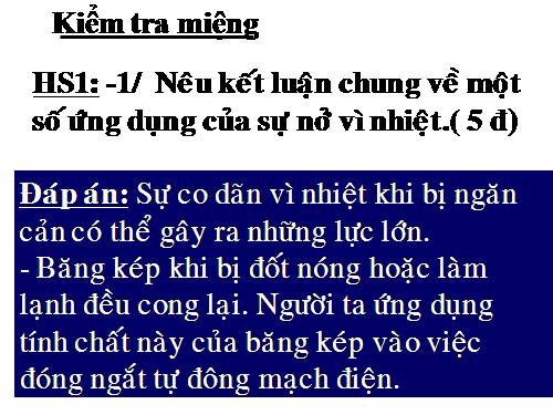 Bài 22. Nhiệt kế - Nhiệt giai