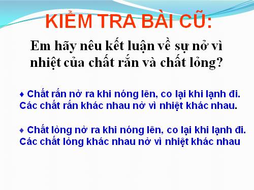 Bài 20. Sự nở vì nhiệt của chất khí