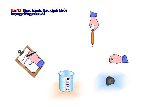 Bài 12. Thực hành: Xác định khối lượng riêng của sỏi