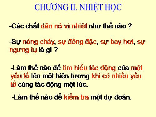 Bài 18. Sự nở vì nhiệt của chất rắn