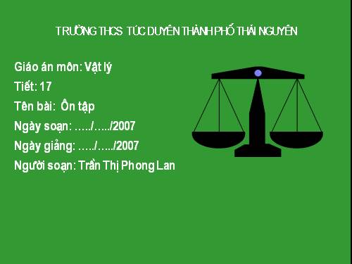 Bài 17. Tổng kết chương I: Cơ học