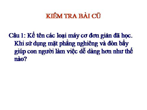 Bài 16. Ròng rọc