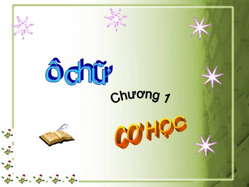 Bài 17. Tổng kết chương I: Cơ học