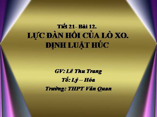 Bài 9. Lực đàn hồi