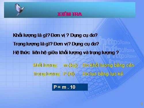 Bài 11. Khối lượng riêng - Trọng lượng riêng