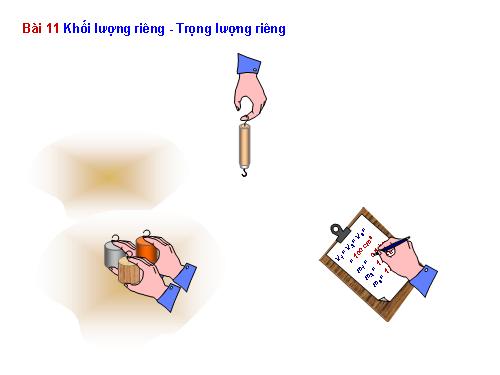 Bài 11. Khối lượng riêng - Trọng lượng riêng