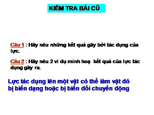 Bài 8. Trọng lực - Đơn vị lực