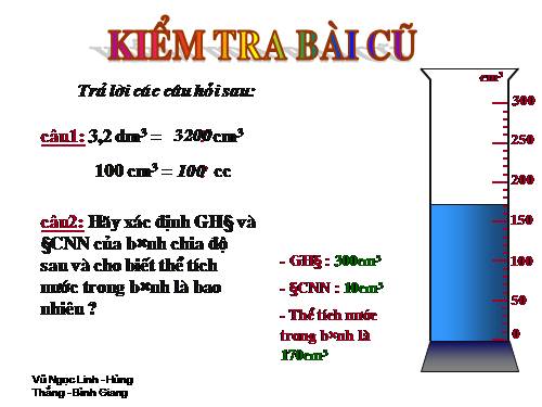 Bài 4. Đo thể tích vật rắn không thấm nước