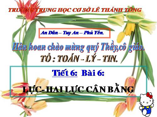 Bài 6. Lực - Hai lực cân bằng