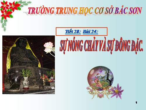 Bài 24. Sự nóng chảy và sự đông đặc