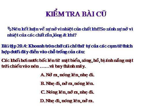 Bài 21. Một số ứng dụng của sự nở vì nhiệt