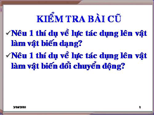 Bài 8. Trọng lực - Đơn vị lực