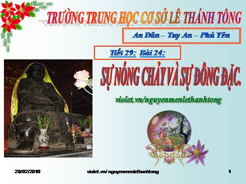 Bài 25. Sự nóng chảy và sự đông đặc (tiếp theo)