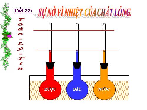 Bài 19. Sự nở vì nhiệt của chất lỏng