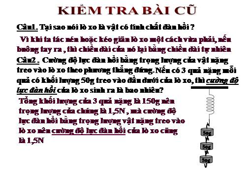 Bài 10. Lực kế - Phép đo lực - Trọng lượng và khối lượng