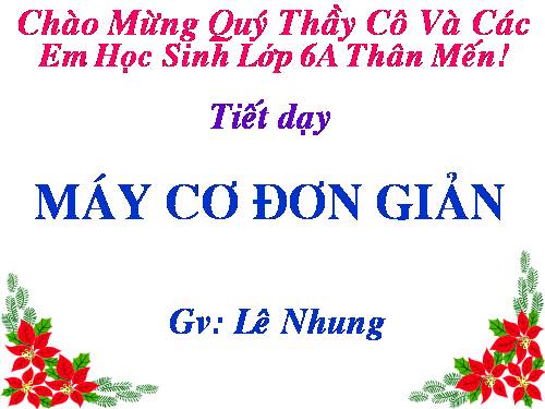 Bài 13. Máy cơ đơn giản