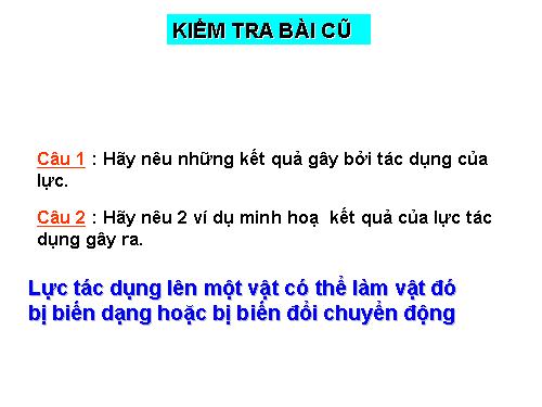 Bài 8. Trọng lực - Đơn vị lực