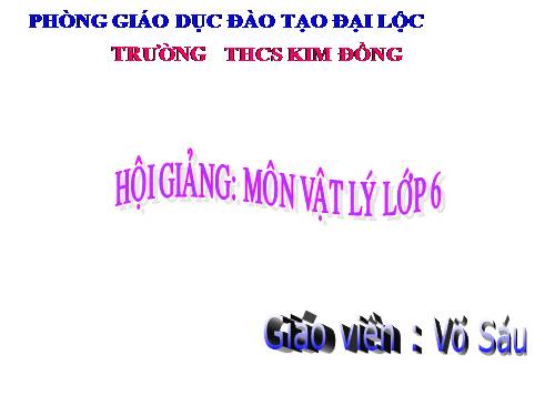 Bài 6. Lực - Hai lực cân bằng