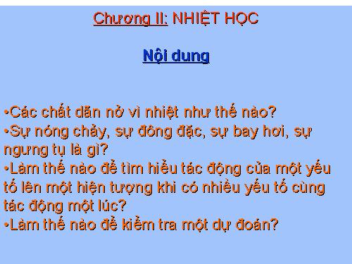 Bài 18. Sự nở vì nhiệt của chất rắn