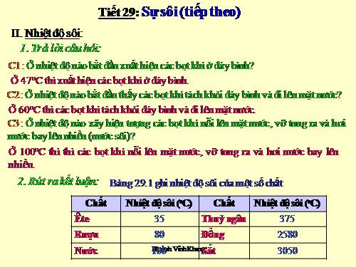 Bài 29. Sự sôi (tiếp theo)