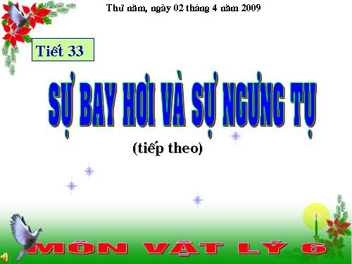 Bài 26. Sự bay hơi và sự ngưng tụ