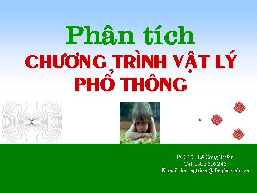 Phân tích chương trình vật lý 6