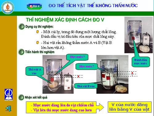 Bài 4. Đo thể tích vật rắn không thấm nước