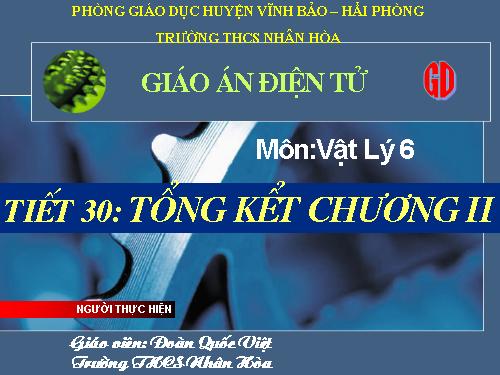 Bài 30. Tổng kết chương II : Nhiệt học