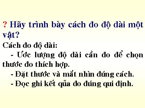 Bài 3. Đo thể tích chất lỏng