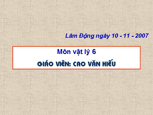 Bài 8. Trọng lực - Đơn vị lực