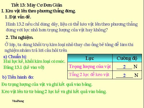 Bài 13. Máy cơ đơn giản