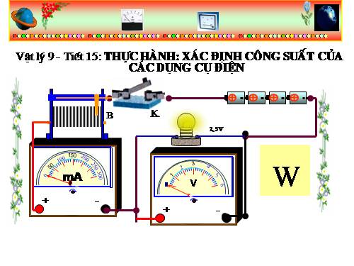 Bài 15. Thực hành: Xác định công suất của các dụng cụ điện