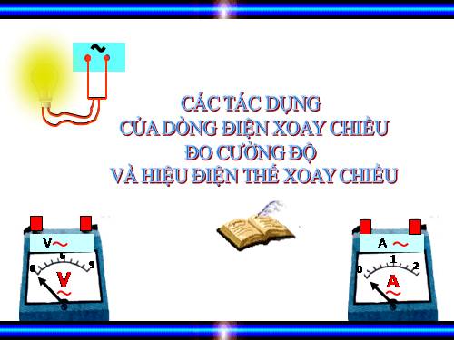 Bài 35. Các tác dụng của dòng điện xoay chiều - Đo cường độ và hiệu điện thế xoay chiều