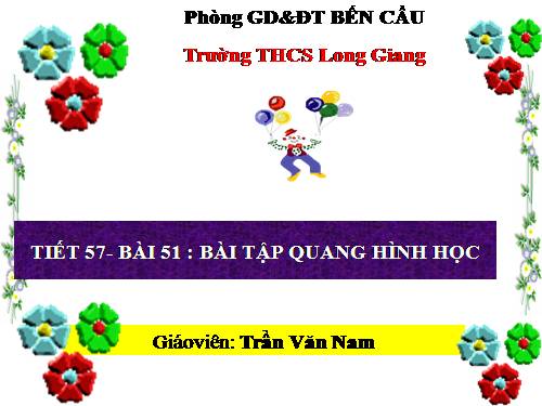 Bài 51. Bài tập quang hình học