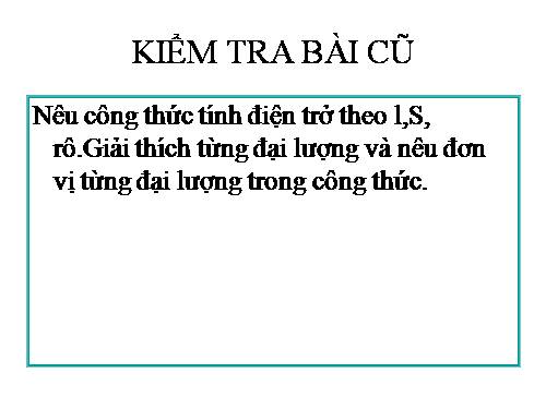 Bài 11. Bài tập vận dụng định luật Ôm và công thức tính điện trở của dây dẫn