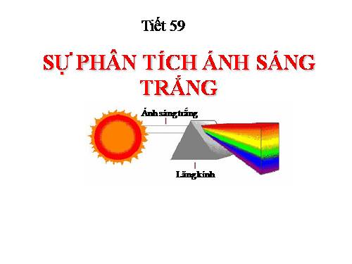 Bài 53. Sự phân tích ánh sáng trắng