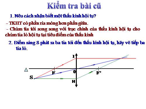 Bài 43. Ảnh của một vật tạo bởi thấu kính hội tụ