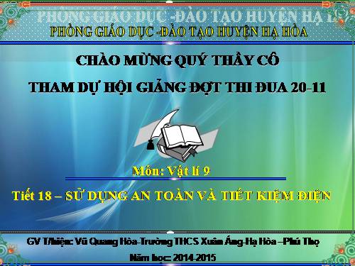 Bài 19. Sử dụng an toàn và tiết kiệm điện